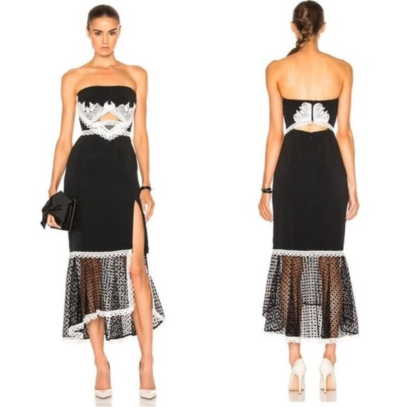 knee length dresses for ladies Sophia Eye Print Mesh Dress - Black/White 6 main image 1